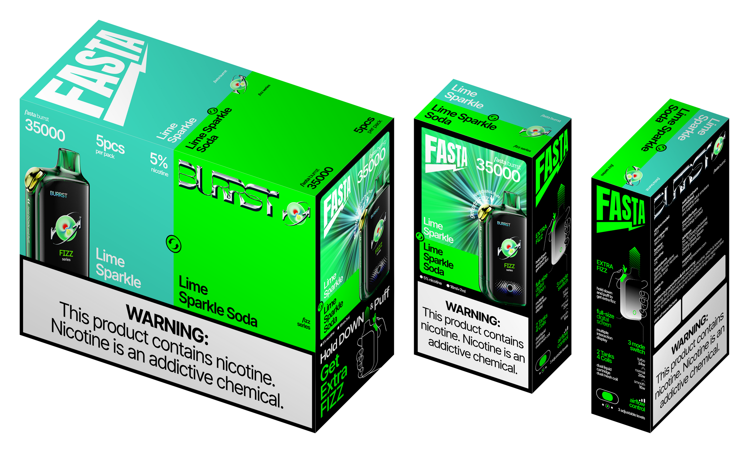 FASTA Burrst 35000 Disposable Device – 35000 Puffs