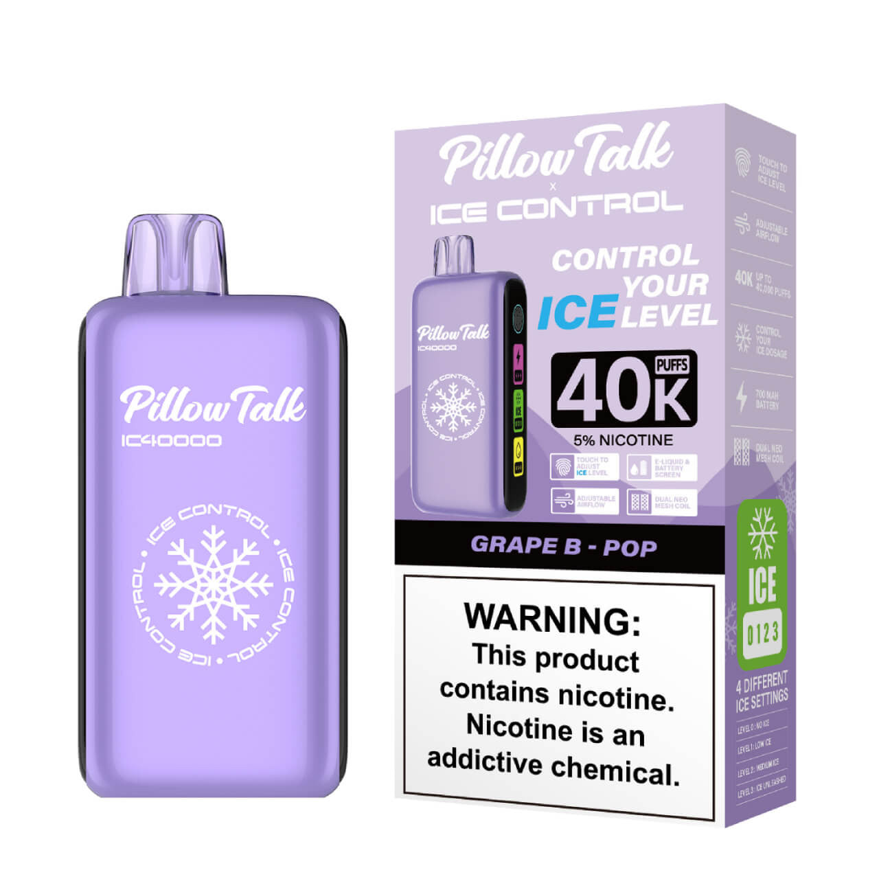 Pillow Talk Ice Control IC40000 Disposable - 40000 Puffs