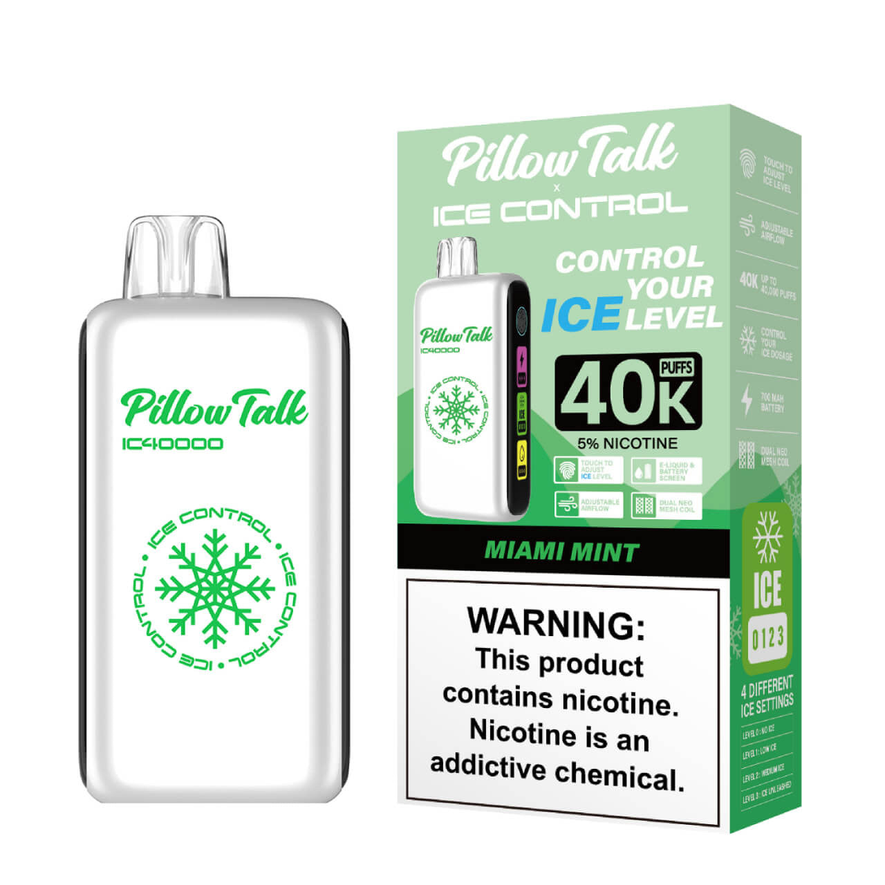 Pillow Talk Ice Control IC40000 Disposable - 40000 Puffs