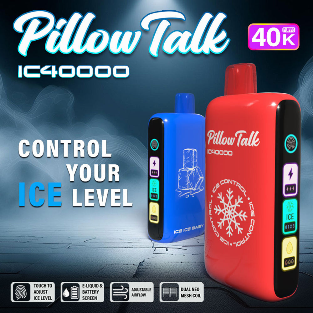 Stock the Pillow Talk IC40000 Disposable Device in bulk at UNISHOW! With up to 40,000 puffs, adjustable cooling, and a powerful 700mAh battery, this high-capacity device is perfect for retailers seeking premium disposables. Order wholesale now!