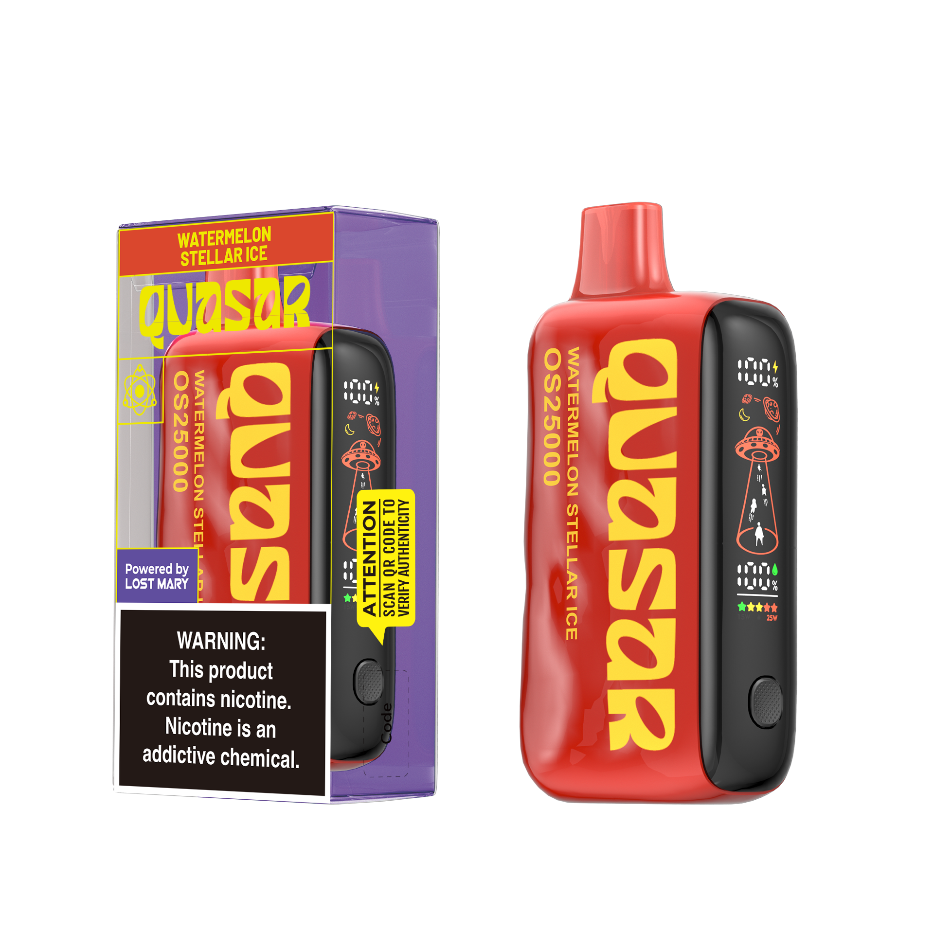 QUASAR OS25000 Powered By LOST MARY Rechargeable Disposable Device – 25000 Puffs