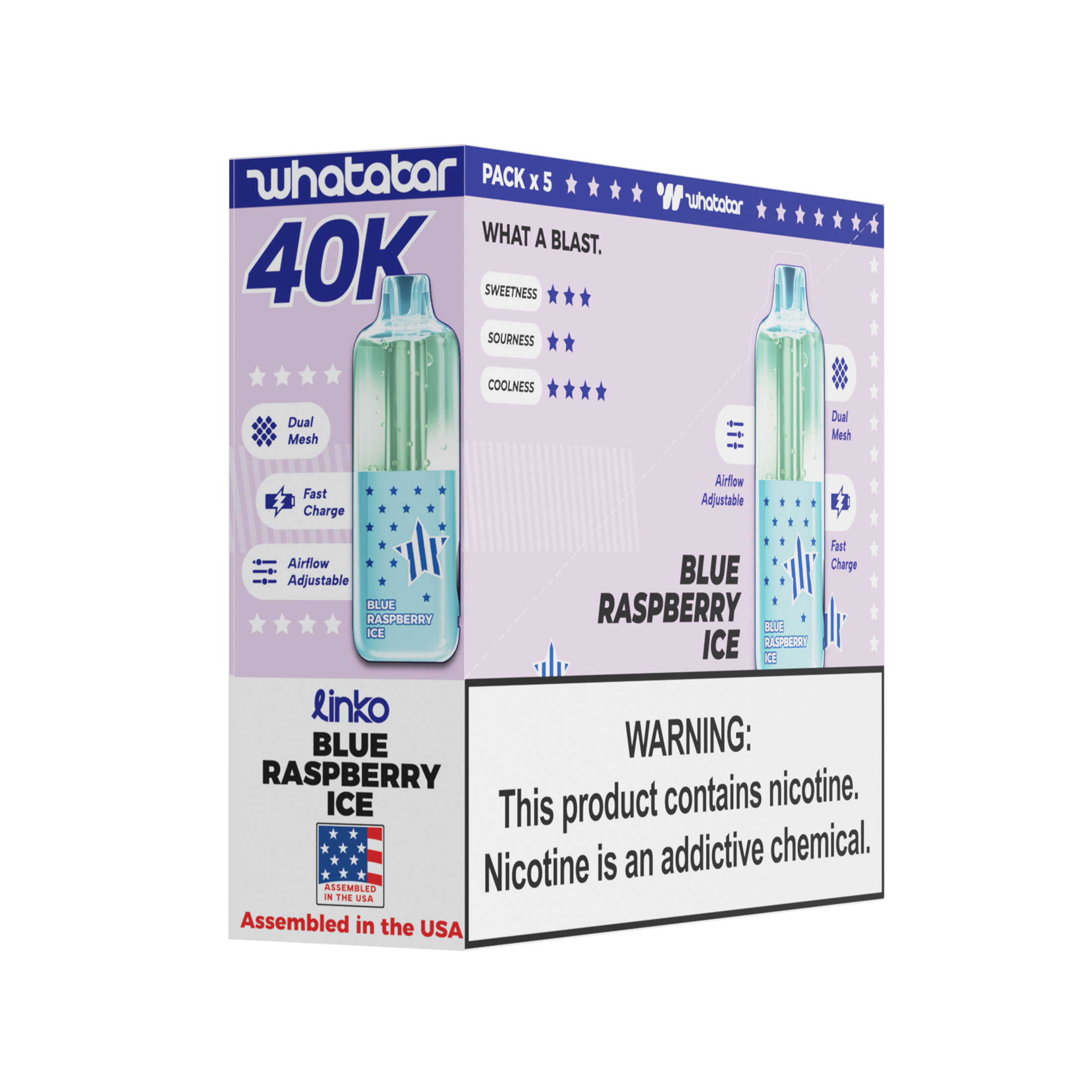 TEXAS VERSION | whatabar linko 40K Puffs Disposable Device - TEXAS COMPLIANT
