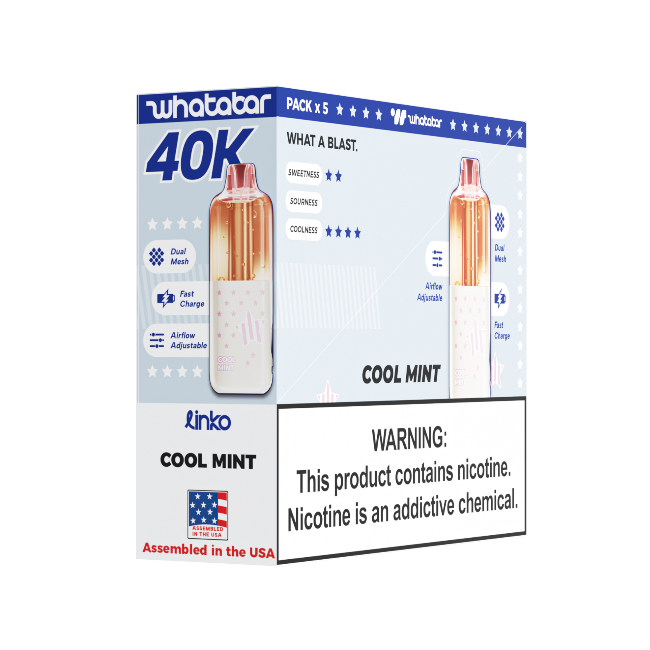 TEXAS VERSION | whatabar linko 40K Puffs Disposable Device - TEXAS COMPLIANT