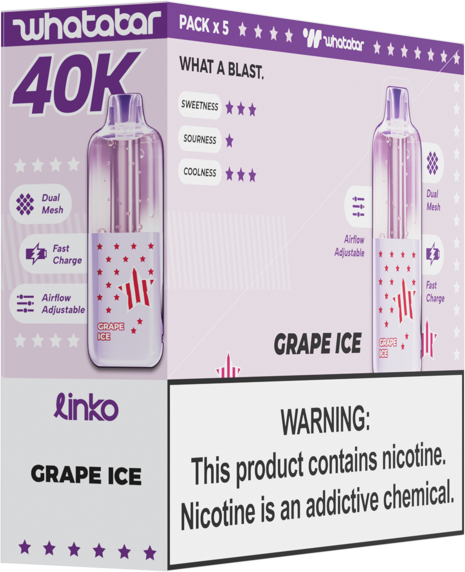 Whatabar Linko 40K Puff Disposable Device - 40,000 Puffs