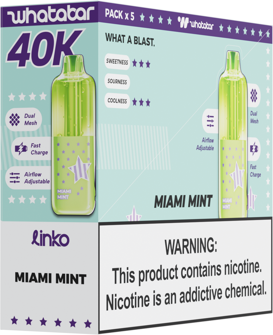 Whatabar Linko 40K Puff Disposable Device - 40,000 Puffs
