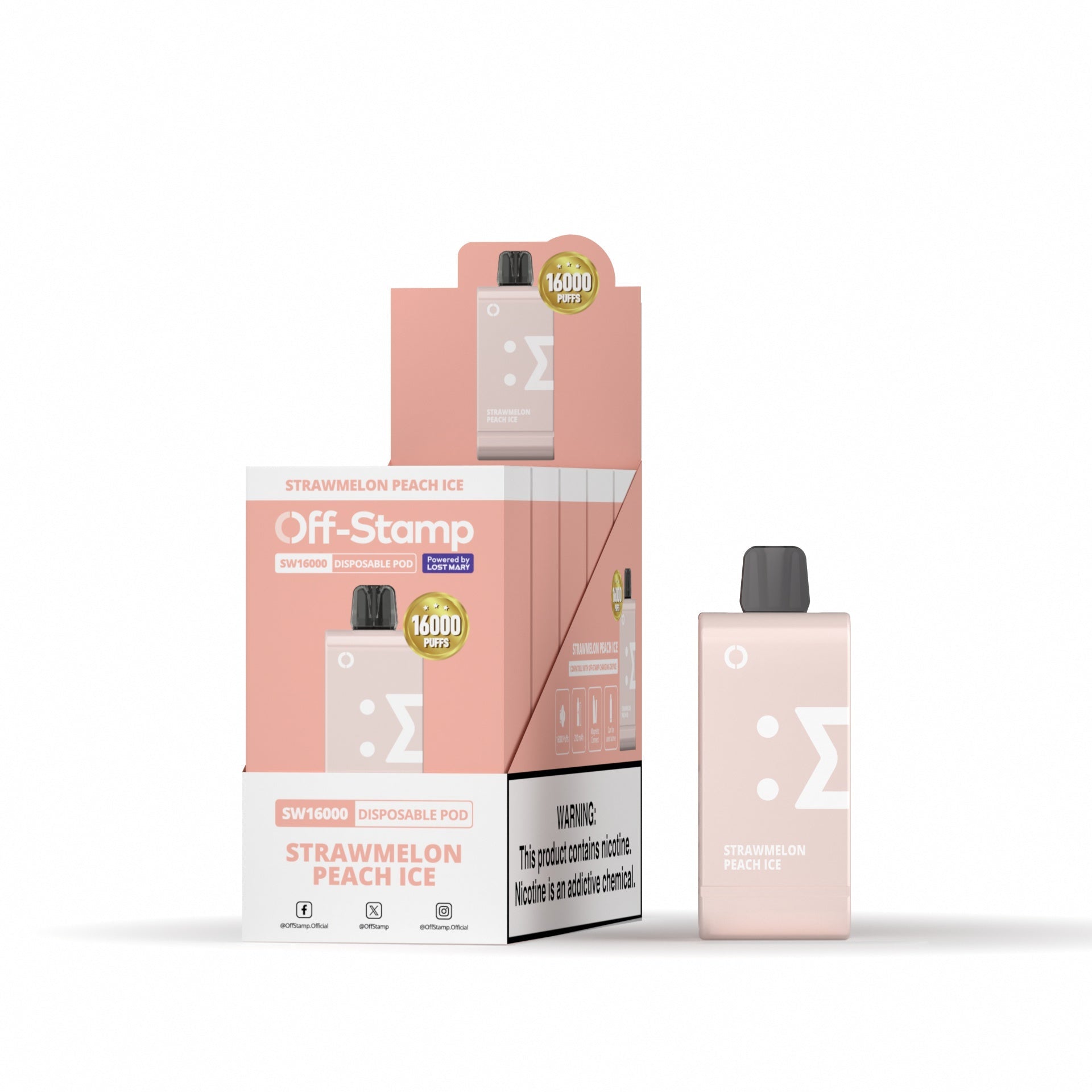 Off-Stamp SW16000 Disposable Pod Powered By LOST MARY – 16000 Puffs