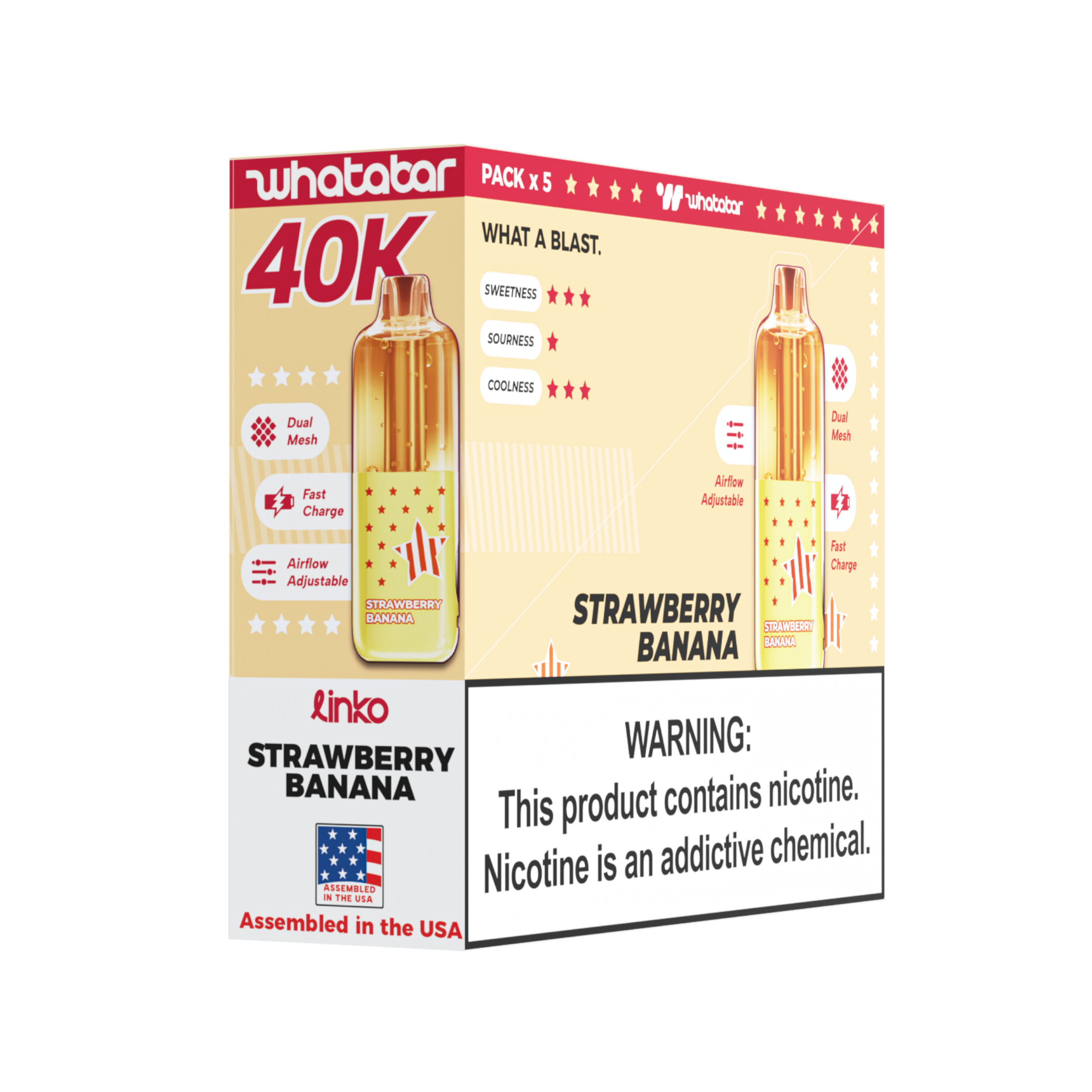 TEXAS VERSION | whatabar linko 40K Puffs Disposable Device - TEXAS COMPLIANT