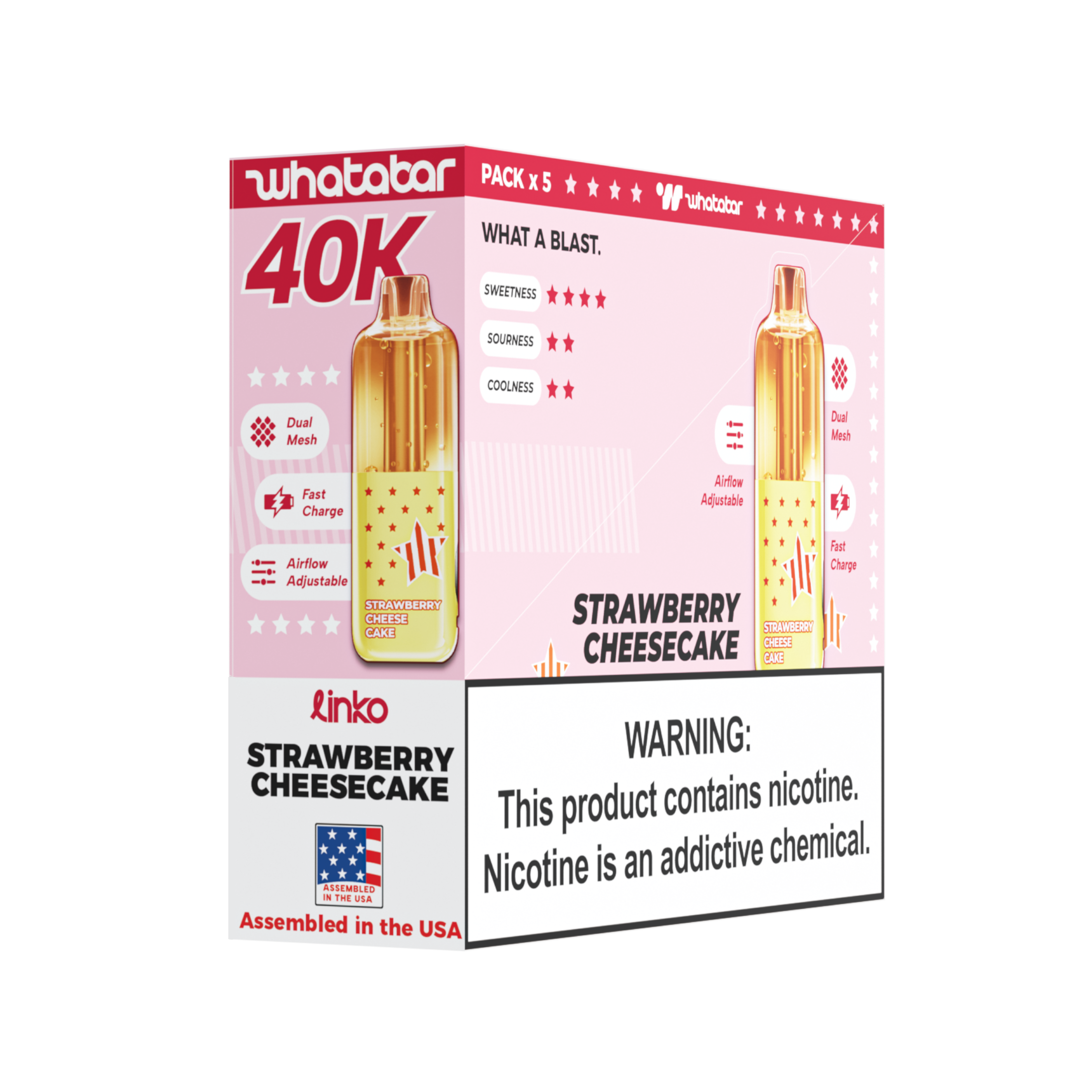 TEXAS VERSION | whatabar linko 40K Puffs Disposable Device - TEXAS COMPLIANT