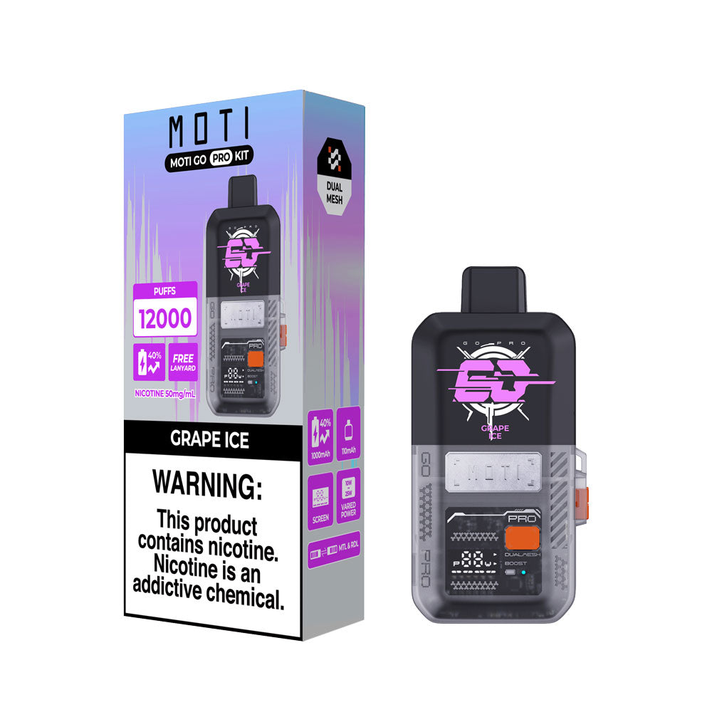 MOTI Go Pro Kit Disposable Device – 12000 Puffs