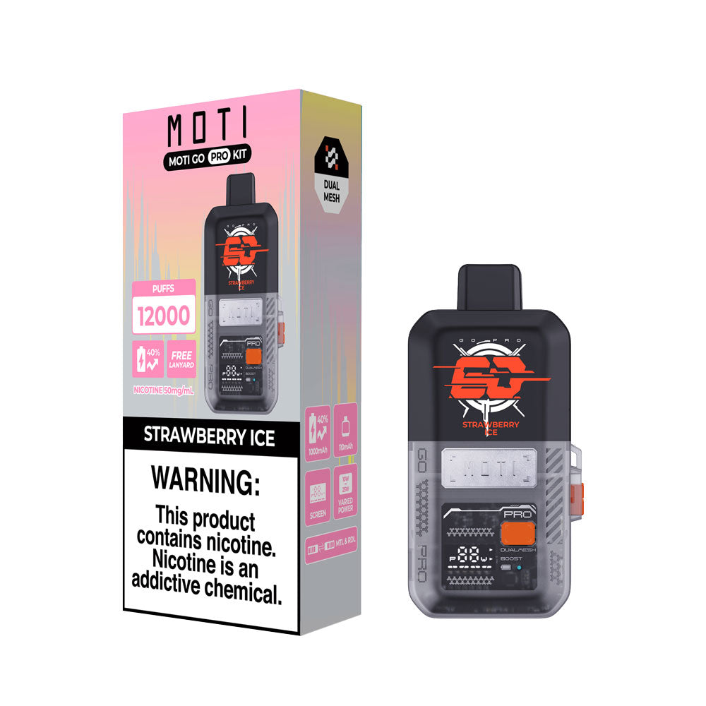 MOTI Go Pro Kit Disposable Device – 12000 Puffs
