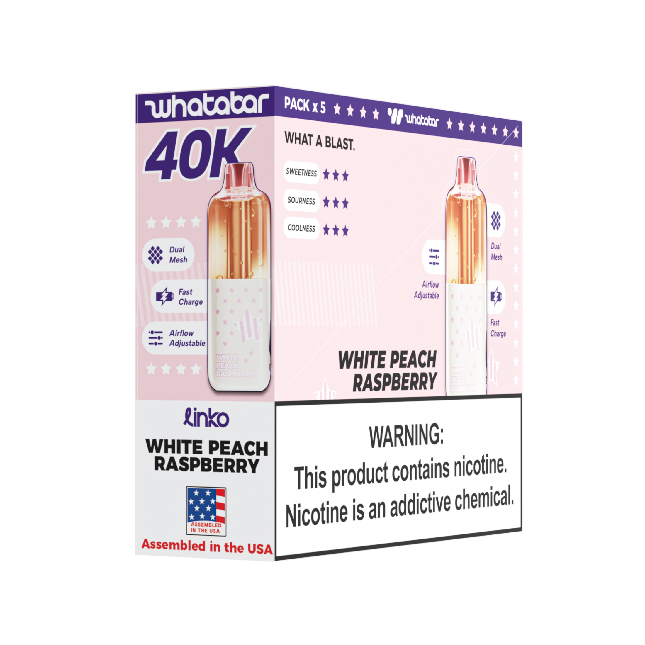 TEXAS VERSION | whatabar linko 40K Puffs Disposable Device - TEXAS COMPLIANT